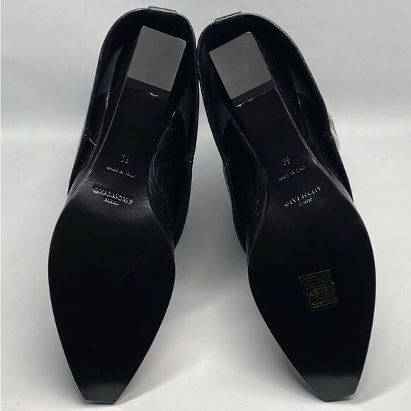 Givenchy Shark Lock Cowboy Ankle Boots In Western Leather size 39 - Picture 15 of 16